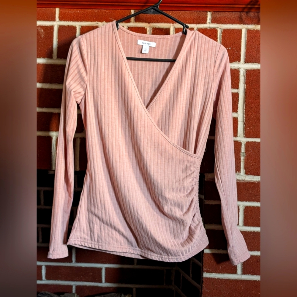 Nine West blush 3/4 sleeve top